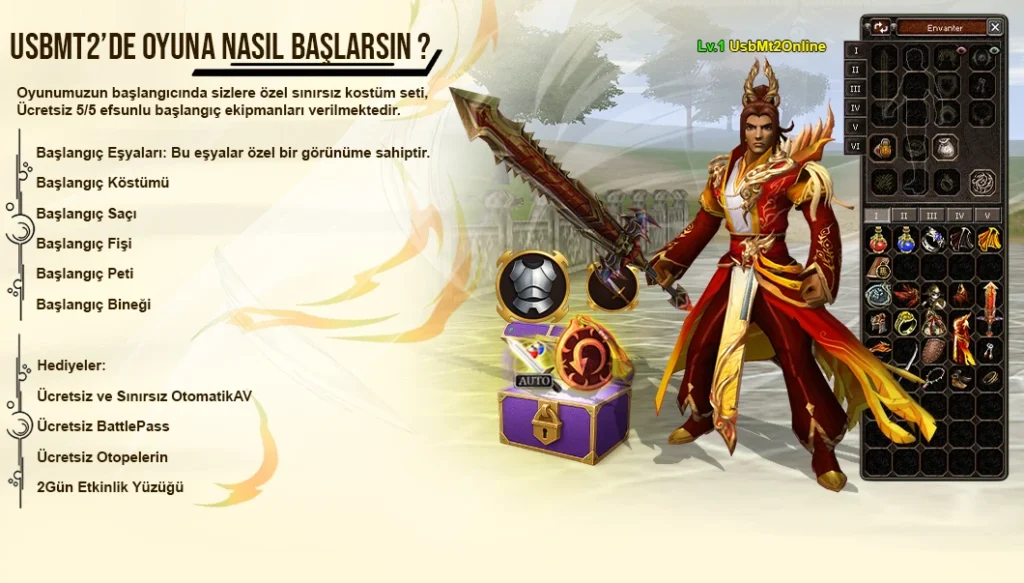 USBMetin2 Başlangıç